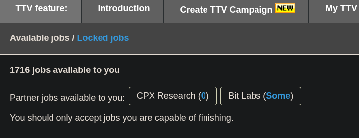 Microworkers available tasks